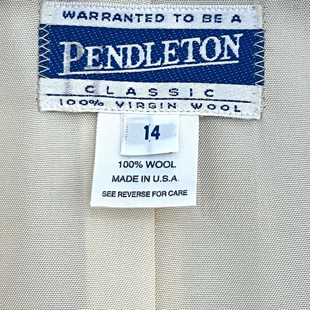 Pendleton Classic women’s virgin wool single button career blazer coat - Picture 4 of 4